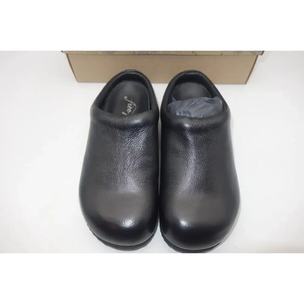 NEW Free People Black Cambria Footbed Clogs Women's 36 US Size 6 FP Collection